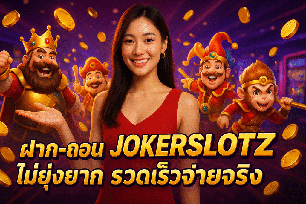 ฝาก-ถอน JOKERSLOTZ ไม่ยุ่งยาก รวดเร็วจ่ายจริง