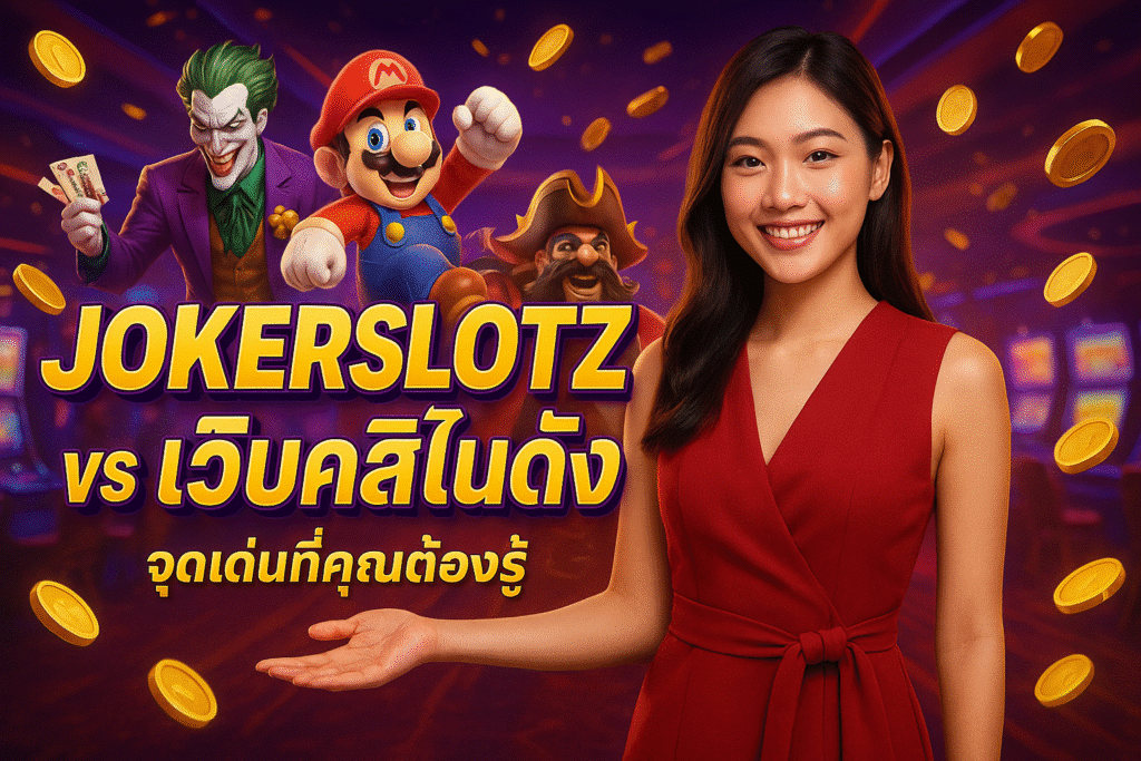 JOKERSLOTZ vs เว็บคาสิโนดัง จุดเด่นที่คุณต้องรู้